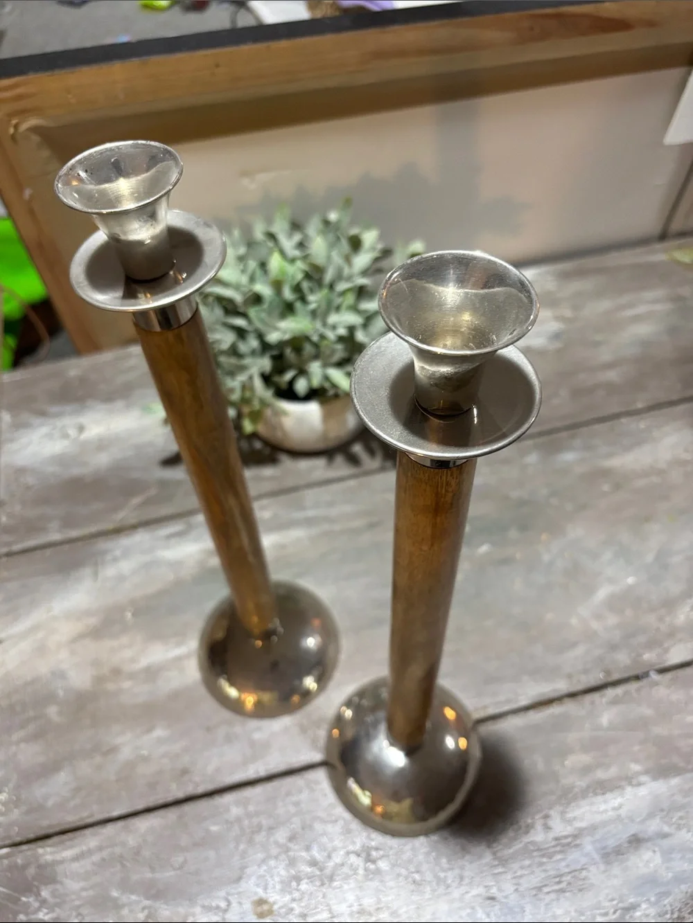 Pottery Barn Rocklin taper candleholders
